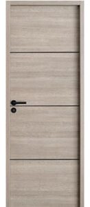 Bloc porte intérieur Décor bois SANTO gris mat