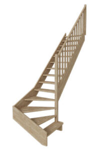 escalier-authentique-bois-chene-lamelle-colle-aboute-les menuiseries francaises