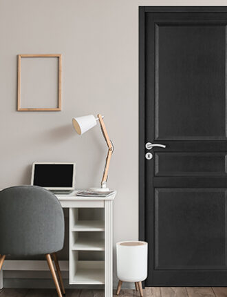 Porte intérieur Authentique chêne Jade Noire - Les Menuiseries Françaises