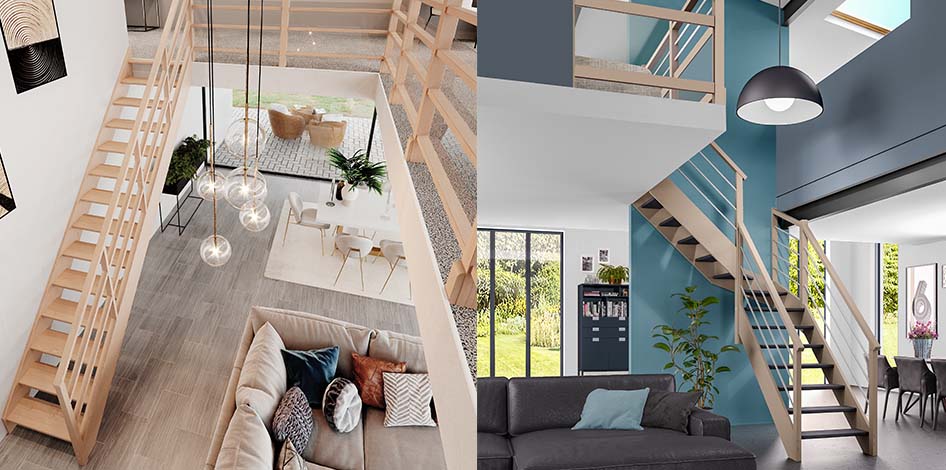 escalier Authentique bois - Les Menuiseries Françaises