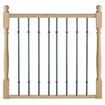 escalier Authentique bois limon plein - rampe Baroque Les Menuiseries Françaises