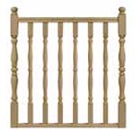 escalier Authentique bois limon plein - rampe Tournée Les Menuiseries Françaises