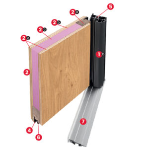 angle descriptif technique porte d'entrée bois dormant alu stylwood