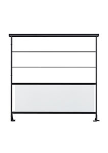 Balustrade METALIN en tube pour l'escalier bois métal