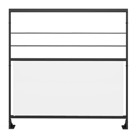 Balustrade métal / garde-corps escalier Métalin tube rectangulaire - Les Menuiseries Françaises