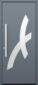 porte d'entrée aluminium LUCINA - Les Menuiseries Françaises