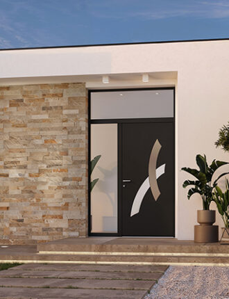 porte d'entrée aluminium Styl Graphic - Les Menuiseries Françaises