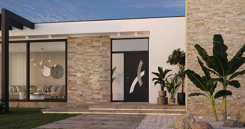 porte d'entrée aluminium Styl Graphic - Les Menuiseries Françaises