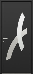 porte d'entrée aluminium LUCINA - Les Menuiseries Françaises