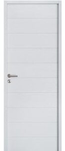 Bloc porte intérieur Influence Chêne HEMA BLANC BROSSE - Les Menuiseries Françaises