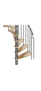 Escalier hélicoïdal Spiranobois - fixation - Les Menuiseries Françaises