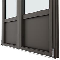 soubassement porte fenêtre aluminium TEMPORAL - Les Menuiseries Françaises