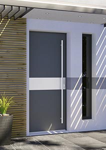 Porte d'entrée Acier NEWSTEEL Peps - Les Menuiseries Françaises