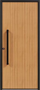 porte d'entrée bois aluminium ADENIA - Les Menuiseries Françaises
