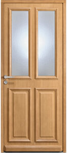 porte d'entrée bois AGLAE - Les Menuiseries Françaises