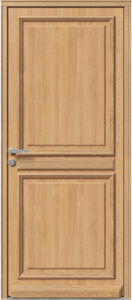 porte d'entrée bois ZINNIA - Les Menuiseries Françaises