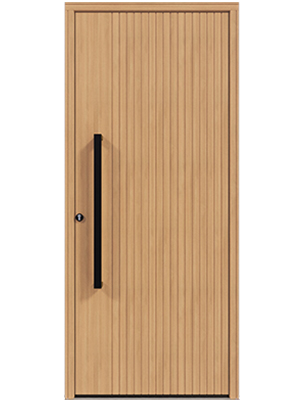 porte d'entrée bois Styl Wood ADENIA - Les Menuiseries Francaises