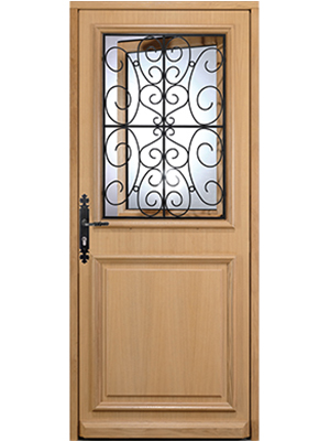 porte d'entrée bois Styl Wood CLUSIA - Les Menuiseries Francaises