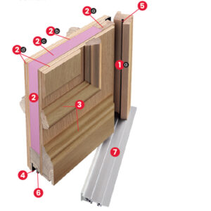 angle descriptif technique porte d'entrée bois stylwood