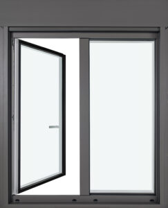 fenetre-pvc-idil-recyclé- ral 7022-les-menuiseries-francaises