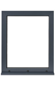 fenêtre PVC 1 vantail Gris 7016 IDIL - Les Menuiseries Françaises