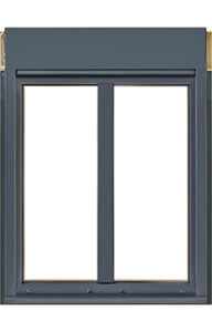 fenêtre PVC 2 vantaux blanc gris 7016 - Les Menuiseries Françaises