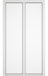 porte-fenêtre PVC deux vantaux IDIL - Les Menuiseries Françaises