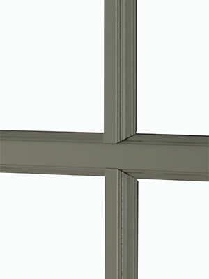 petits bois menuiseries bois Arbella traditionnelle Ral 7033 - Les Menuiseries Françaises