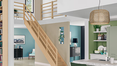 Balustrade escalier conforme à la norme NF P01-012 balustrades et garde‑corps d’escalier - Les Menuiseries Françaises